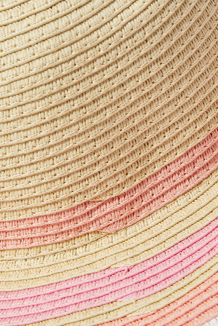 Peachy Striped Sunhat